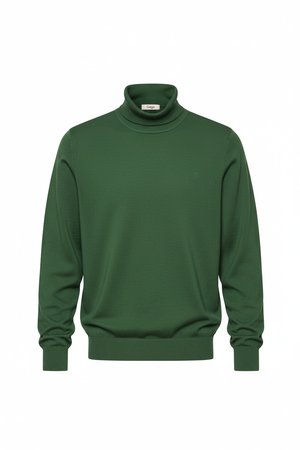Classic Green Turtleneck Sweater