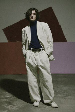 Classic Blue Turtleneck Sweater