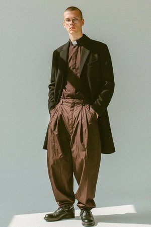 Classic Black Single-Breasted Overcoat