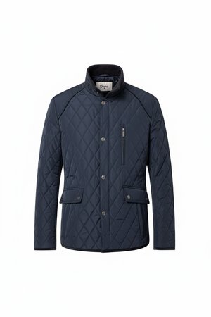 Classic Navy Quilted Jacket