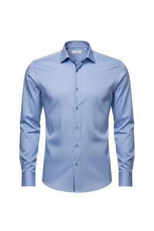 Fitted Blue Dress Shirt
