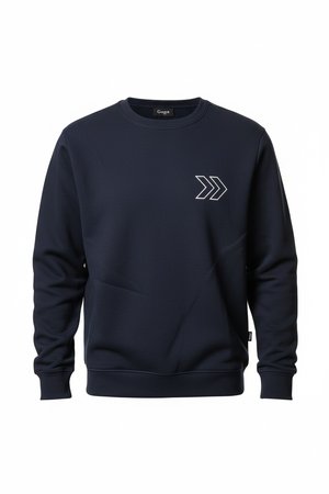 Classic Crew Neck Sweatshirt with Graphic Detail