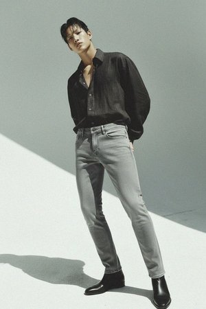 Light Grey Slim Fit Denim Jeans