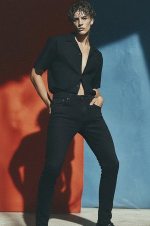 Classic Black Slim Fit Jeans