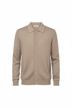 Collared Knit Cardigan