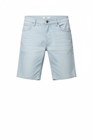 Light Blue Casual Shorts