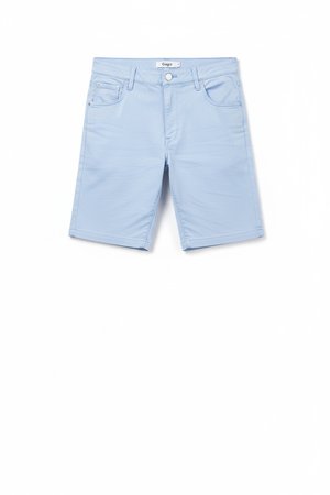 Light Blue Casual Shorts