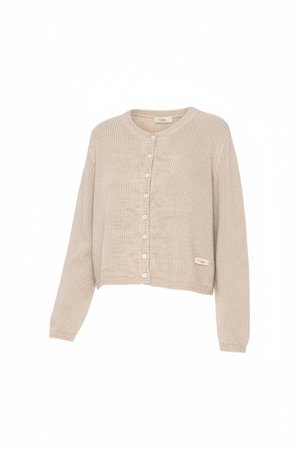 Soft Knit Button-Front Cardigan