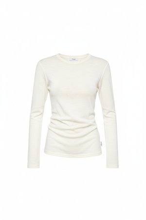 Soft Knit Long Sleeve Crew Neck Top