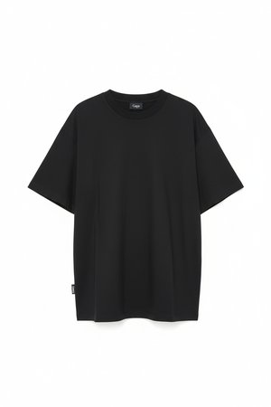 Oversized Black Crew Neck T-shirt
