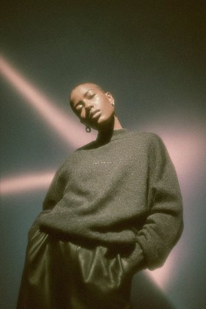 Oversized Grey Knit Sweater