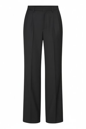 Classic Black Wide-Leg Trousers