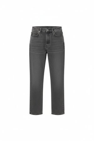 Stylish Cropped Grey Jeans