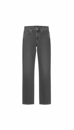 Classic Grey Straight Leg Jeans