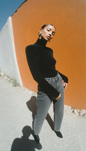 Classic Grey Straight Leg Jeans